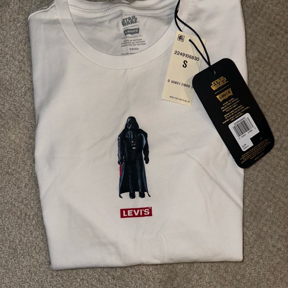 Levi's White Star Wars Darth Vader Tee